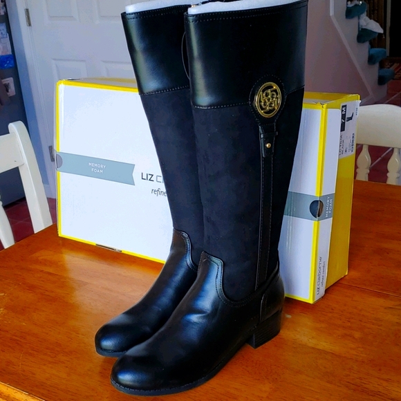 Liz Claiborne For Jcpenney Black Boots 